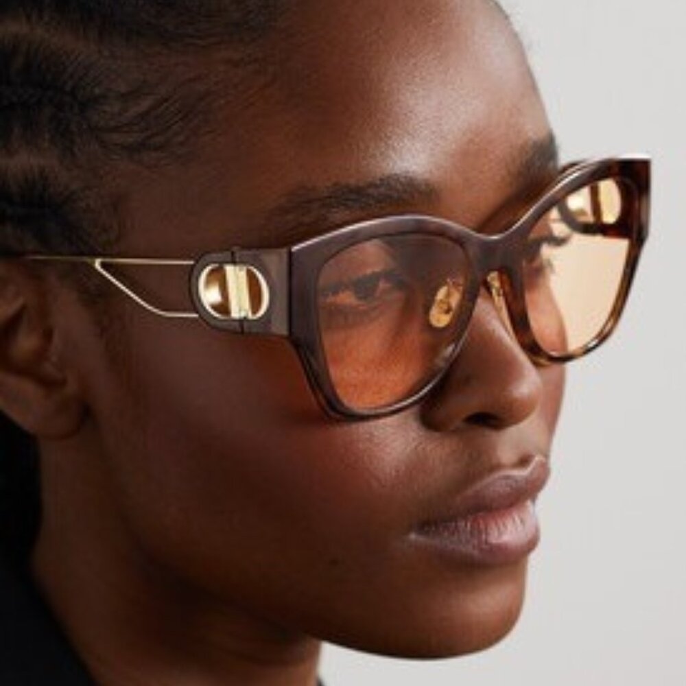 BRAND NEW Dior 30MONTAIGNE B2U CD40082U 53Y 26L0 Havana Brown Women Sunglasses